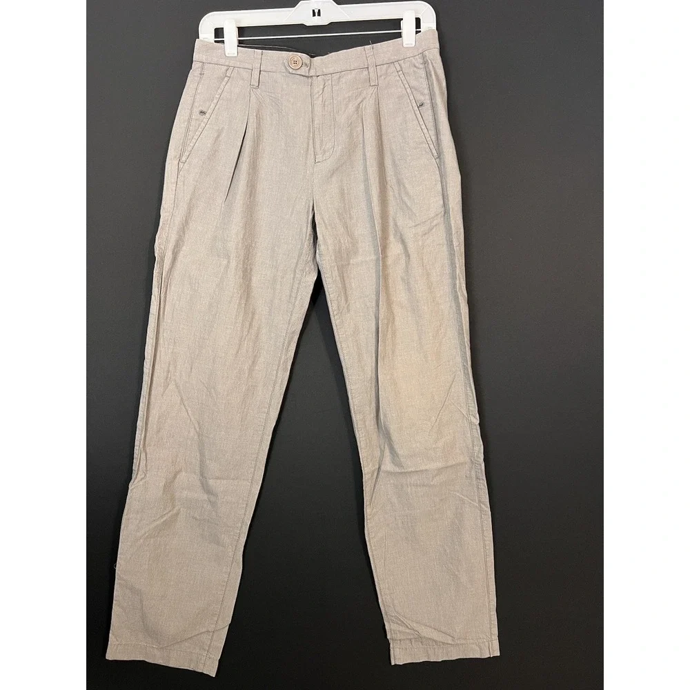 Armani Exchange A|X Men's 29 Short Gray Vertical‎ Pinstripe Chino Pants